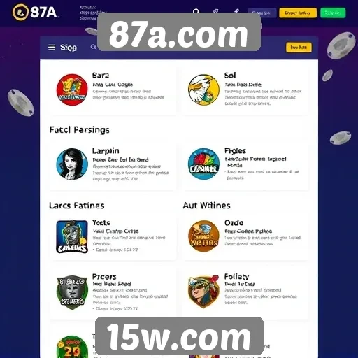 Análise das principais funcionalidades do site 87a.com